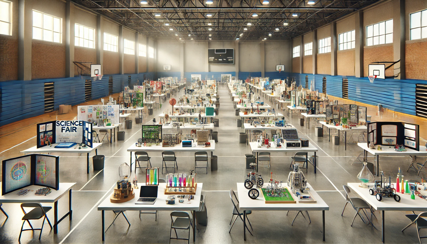Empty competition hall