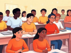 Studious classroom