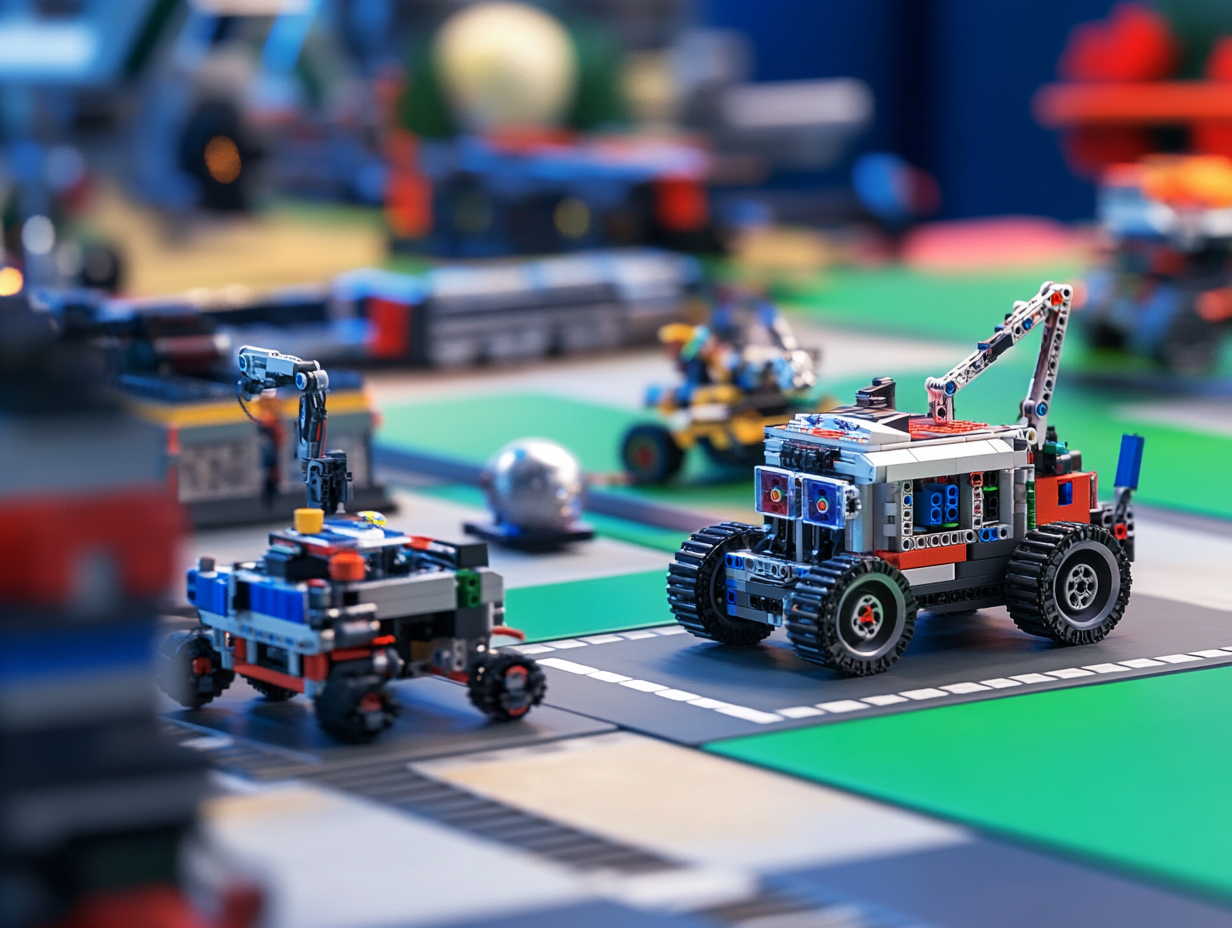 Robots on playing field
